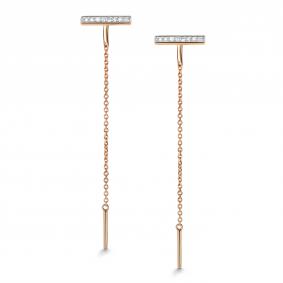 Золотые серьги АЛЬКОР 25946-100 с бриллиантом 25946-100 фото