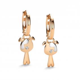 Золотые серьги АЛЬКОР 25991-100 с бриллиантом 25991-100 фото