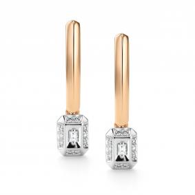 Золотые серьги АЛЬКОР 26520-100 с бриллиантом 26520-100 фото