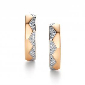 Золотые серьги АЛЬКОР 26606-100 с бриллиантом 26606-100 фото