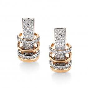 Золотые серьги АЛЬКОР 26666-100 с бриллиантом 26666-100 фото