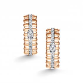 Золотые серьги АЛЬКОР 26688-100 с бриллиантом 26688-100 фото