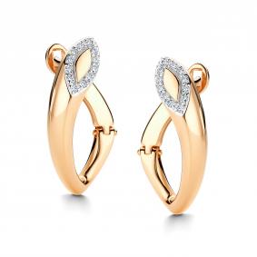 Золотые серьги АЛЬКОР 26765-100 с бриллиантом 26765-100 фото