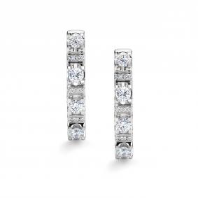 Золотые серьги АЛЬКОР 26879-200 с бриллиантом 26879-200 фото