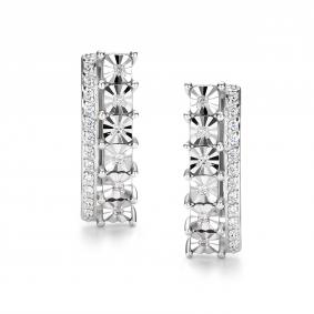 Золотые серьги АЛЬКОР 26880-200 с бриллиантом 26880-200 фото