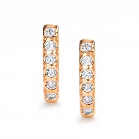 Золотые серьги АЛЬКОР 26881-100 с бриллиантом 26881-100 фото