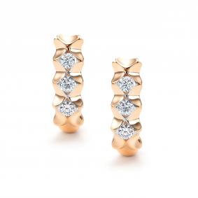 Золотые серьги АЛЬКОР 26884-100 с бриллиантом 26884-100 фото