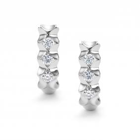 Золотые серьги АЛЬКОР 26884-200 с бриллиантом 26884-200 фото