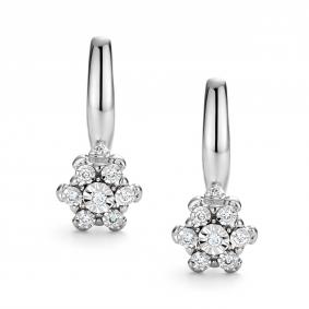 Серьги из белого золота АЛЬКОР 26936-200 с бриллиантом 26936-200 фото