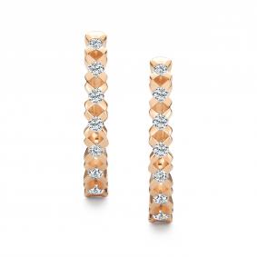 Золотые серьги АЛЬКОР 27076-100 с бриллиантом 27076-100 фото