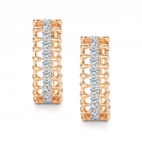 Золотые серьги АЛЬКОР 27093-100 с бриллиантом 27093-100 фото