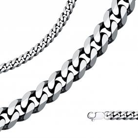 Цепь плетение Панцирное из черненого серебра Высоковы 585 28-040120-105002 28-040120-105002 фото