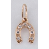 Золотая подвеска Золотые узоры 3-1078 с цирконием 3-1078 фото