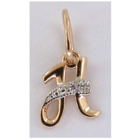 Золотая подвеска-буква 