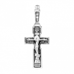 Подвеска-крест из черненого серебра ЮЗ Елизавета 3005 3005 фото