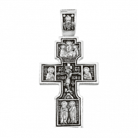 Подвеска-крест из черненого серебра ЮЗ Елизавета 3009 3009 фото