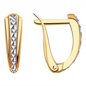 Золотые серьги AQUAMARINE 30104 30104 фото