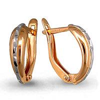 Золотые серьги AQUAMARINE 30106 30106 фото