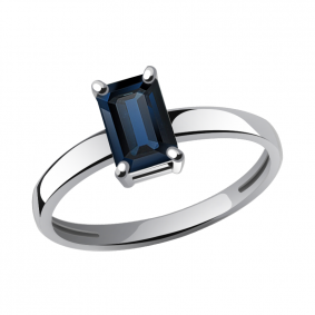 Кольцо из белого золота Александра 3010743сб с сапфиром 3010743сб фото