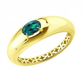 Золотое кольцо SOKOLOV 3010789-2 с изумрудом 3010789-2 фото