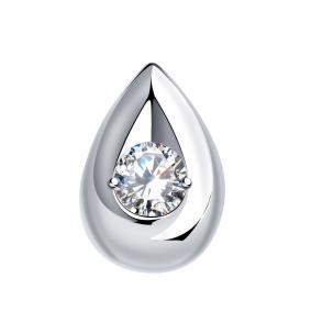 Подвеска из белого золота Александра 30158сб с фианитом 30158сб фото