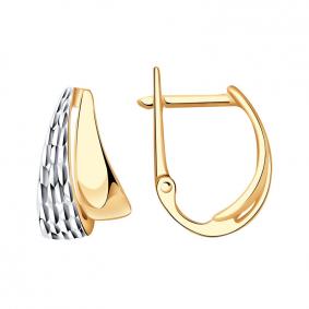 Золотые серьги AQUAMARINE 30257 30257 фото