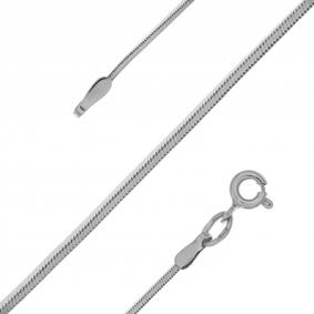 Цепь плетение Снейк (Тонда) из белого золота Александра 302572сб 302572сб фото