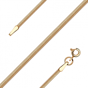 Золотая цепь плетение Снейк (Тонда) Александра 302572ск 302572ск фото