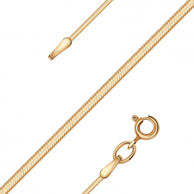 Золотая цепь плетение Снейк (Тонда) Александра 302580ск 302580ск фото