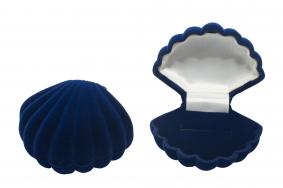 302817 Футляр ракушка под колье, синий ФУ-3020Л 302817 фото