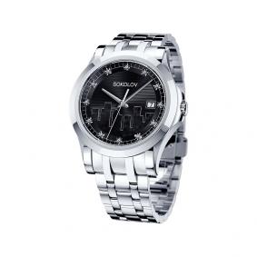 Часы из стали SOKOLOV 303.71.00.000.02.01.2 с фианитом 303.71.00.000.02.01.2 фото