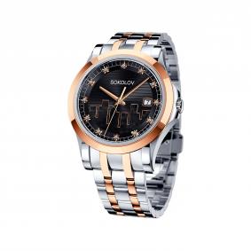 Часы из стали SOKOLOV 303.76.00.000.06.02.2 с фианитом 303.76.00.000.06.02.2 фото