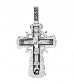 Подвеска-крест из черненого серебра Распятие Христово ЮЗ Елизавета 3061 3061 фото