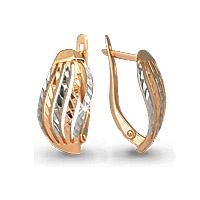 Золотые серьги AQUAMARINE 30626 30626 фото