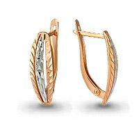 Золотые серьги AQUAMARINE 30628 30628 фото