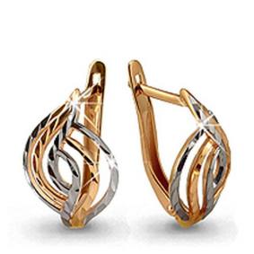 Золотые серьги AQUAMARINE 30662 30662 фото