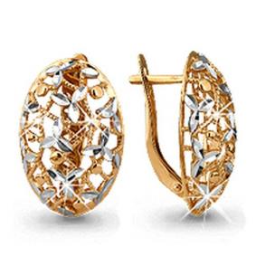 Золотые серьги AQUAMARINE 30772 30772 фото