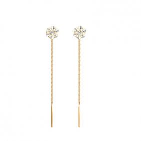 Золотые серьги AQUAMARINE 30797 30797 фото