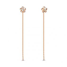 Золотые серьги AQUAMARINE 30801 30801 фото