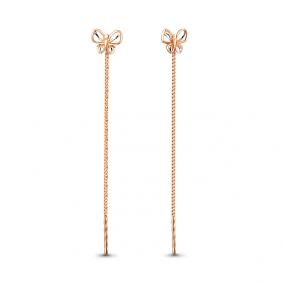 Золотые серьги AQUAMARINE 30811 30811 фото