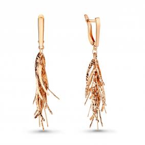 Золотые серьги AQUAMARINE 30865 30865 фото