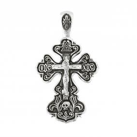 Подвеска-крест из черненого серебра Распятие Христово ЮЗ Елизавета 3088 3088 фото