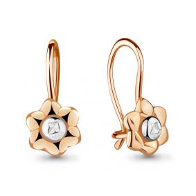 Золотые серьги AQUAMARINE 30894 30894 фото