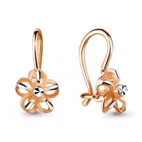 Золотые серьги AQUAMARINE 30898 30898 фото