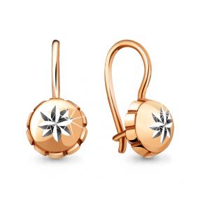 Золотые серьги AQUAMARINE 30899 30899 фото