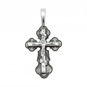 Подвеска-крест из черненого серебра Распятие Христово ЮЗ Елизавета 3090 3090 фото