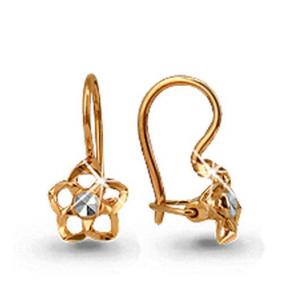 Золотые серьги AQUAMARINE 30907 30907 фото