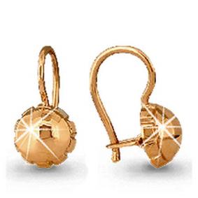 Золотые серьги AQUAMARINE 30911 30911 фото