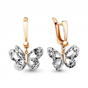 Золотые серьги AQUAMARINE 30994 30994 фото