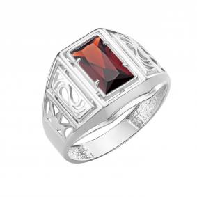 Серебряное кольцо Караваевская ювелирная фабрика 31-0253-s-Г с гранатом 31-0253-s-Г фото